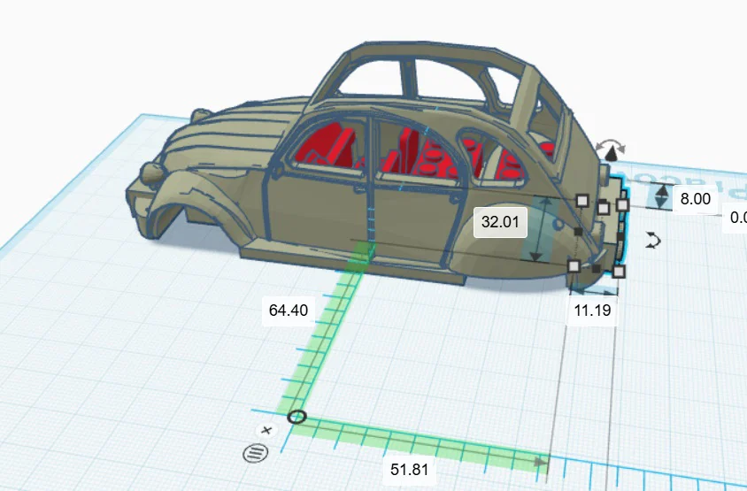Mô hình xe Citroen 2CV Charleston in 3D tương thích với LEGO - Image 3