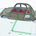 Mô hình xe Citroen 2CV Charleston in 3D tương thích với LEGO - Thumbnail 3