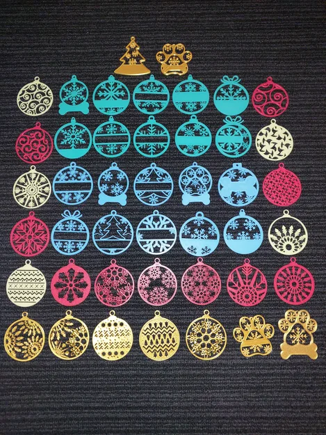 Bộ 44 mẫu phụ kiện trang trí Giáng sinh in 3D cực đẹp và dễ làm - Image 1