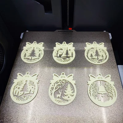 Bộ 34 mẫu vật phẩm trang trí Giáng sinh 3D (Christmas Ornaments)