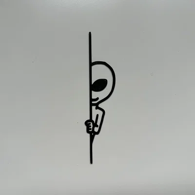 Mô hình trang trí Alien Wall Art #2 dễ thương cho không gian sống