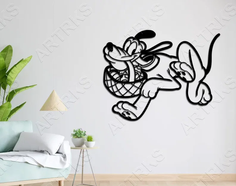 Mô hình treo tường Pluto Dog 3D độc đáo trang trí nhà cửa - Image 1