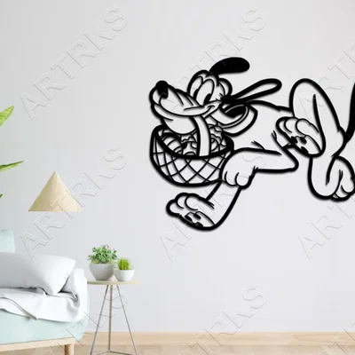 Mô hình treo tường Pluto Dog 3D độc đáo trang trí nhà cửa
