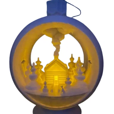 Mô hình quả cầu trang trí Giáng sinh in 3D đẹp mắt