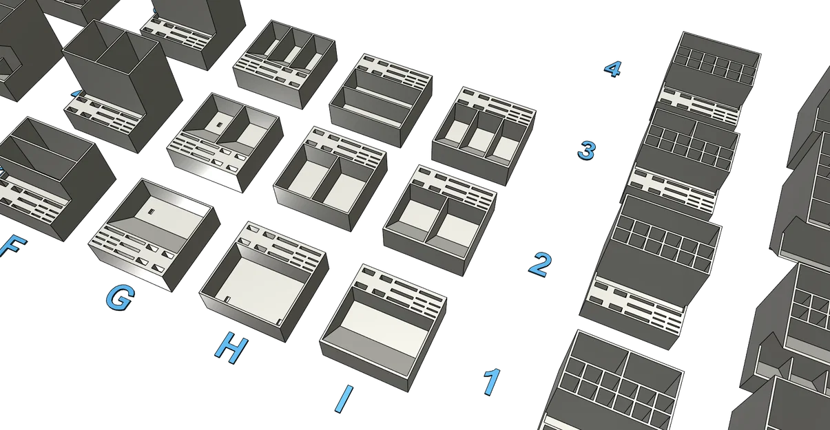 Bộ khay đựng đồ dùng bàn làm việc đa năng, in 3D dễ dàng không cần support - Image 6
