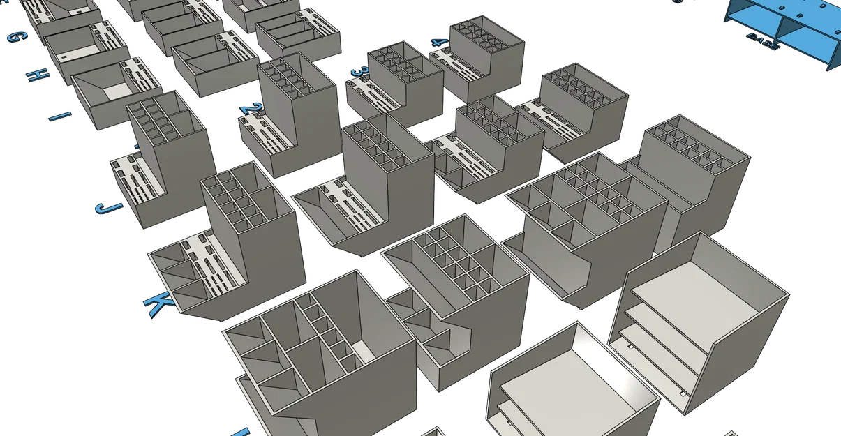 Bộ khay đựng đồ dùng bàn làm việc đa năng, in 3D dễ dàng không cần support - Image 7