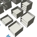 Bộ khay đựng đồ dùng bàn làm việc đa năng, in 3D dễ dàng không cần support - Thumbnail 8