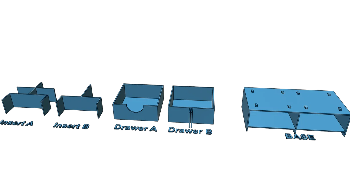 Bộ khay đựng đồ dùng bàn làm việc đa năng, in 3D dễ dàng không cần support - Image 9
