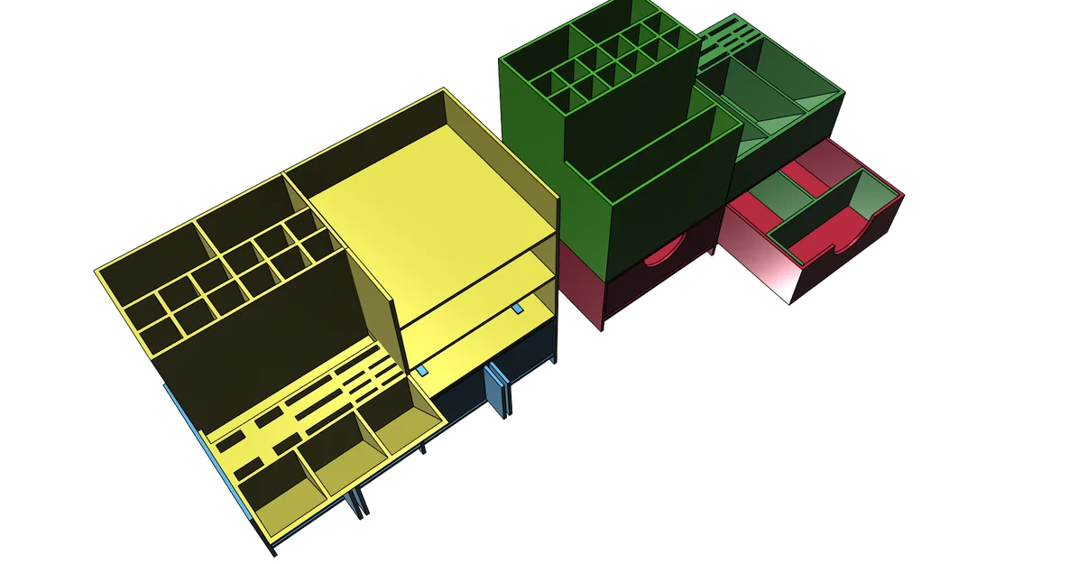 Bộ khay đựng đồ dùng bàn làm việc đa năng, in 3D dễ dàng không cần support - Image 13