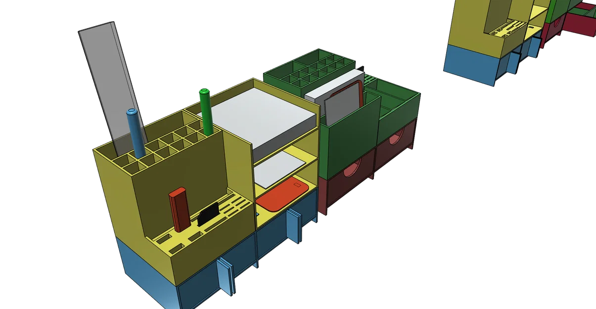 Bộ khay đựng đồ dùng bàn làm việc đa năng, in 3D dễ dàng không cần support - Image 15