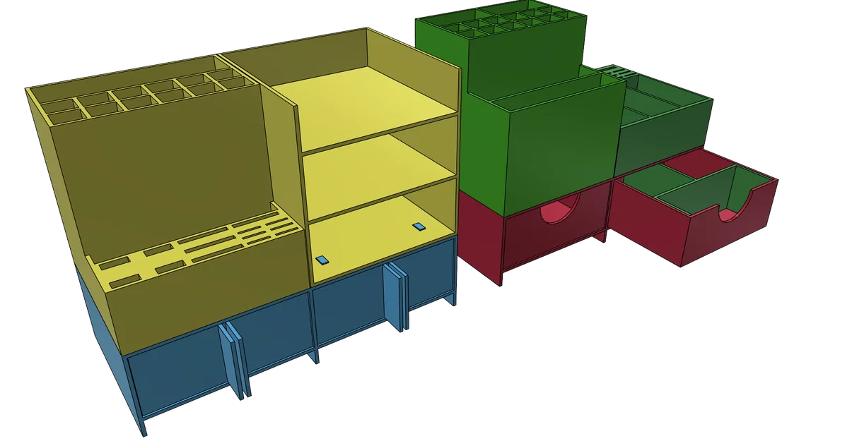 Bộ khay đựng đồ dùng bàn làm việc đa năng, in 3D dễ dàng không cần support - Image 16
