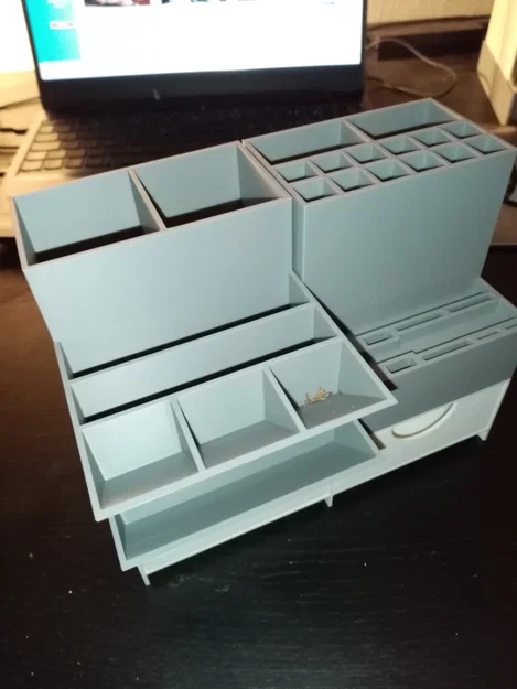 Bộ khay đựng đồ dùng bàn làm việc đa năng, in 3D dễ dàng không cần support - Image 18