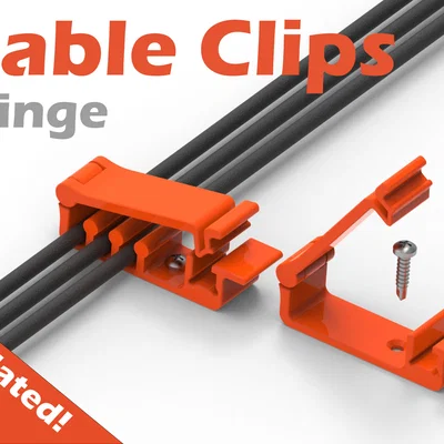 Bộ Kẹp Dây Cáp Có Bản Lề (Cable Clips Hinge) - Tự In 3D