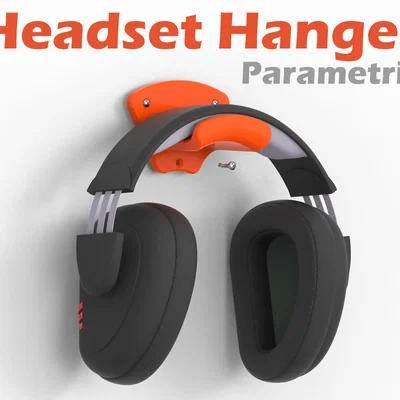 Giá treo tai nghe gắn tường (Headset Wall Mount) in 3D gọn gàng