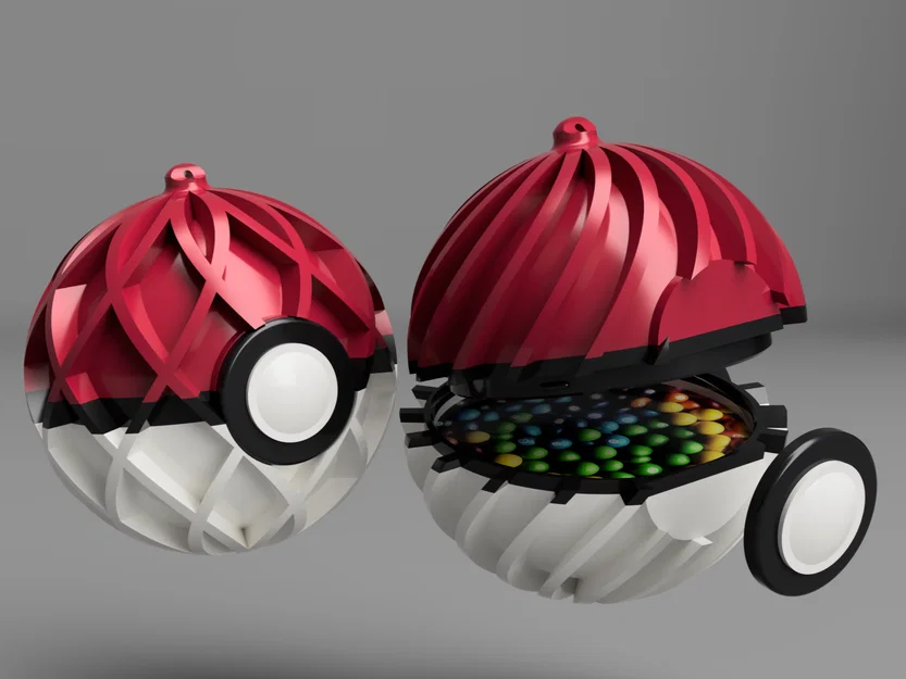 Quả cầu Giáng sinh bất ngờ phong cách Pokeball - Image 1