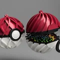 Quả cầu Giáng sinh bất ngờ phong cách Pokeball - Thumbnail 1