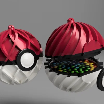 Quả cầu Giáng sinh bất ngờ phong cách Pokeball
