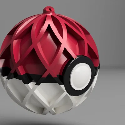 Quả cầu Giáng sinh bất ngờ phong cách Pokeball