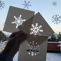 Khuôn vẽ bông tuyết (Snowflake stencils) - Thumbnail 1