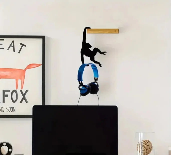 Móc treo hình chú khỉ (Monkey Hook) in 3D tiện lợi và đáng yêu - Image 2
