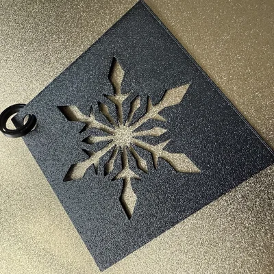 Khuôn dán kính hình bông tuyết (Snowflake Stencils)