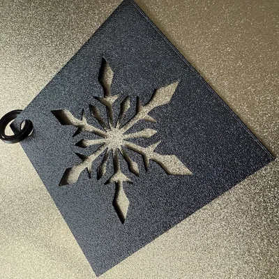 Khuôn dán kính hình bông tuyết (Snowflake Stencils)