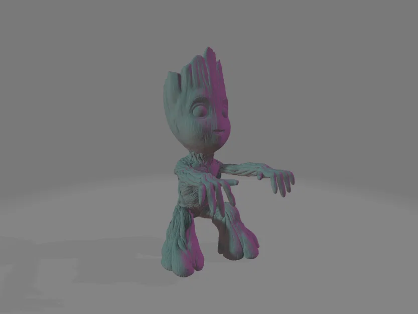 Baby Groot Monitor Hugger - Mô hình trang trí màn hình siêu dễ thương - Image 1