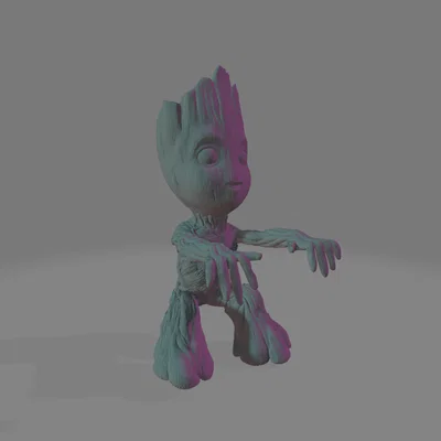 Baby Groot Monitor Hugger - Mô hình trang trí màn hình siêu dễ thương