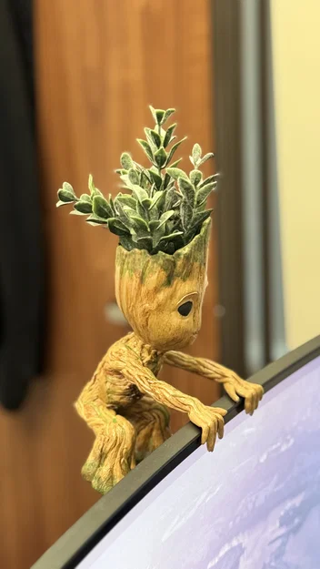 Baby Groot Monitor Hugger - Mô hình trang trí màn hình siêu dễ thương - Image 4