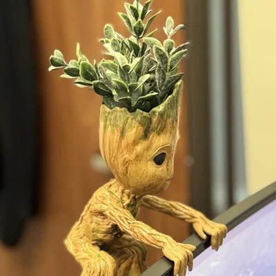 Baby Groot Monitor Hugger - Mô hình trang trí màn hình siêu dễ thương