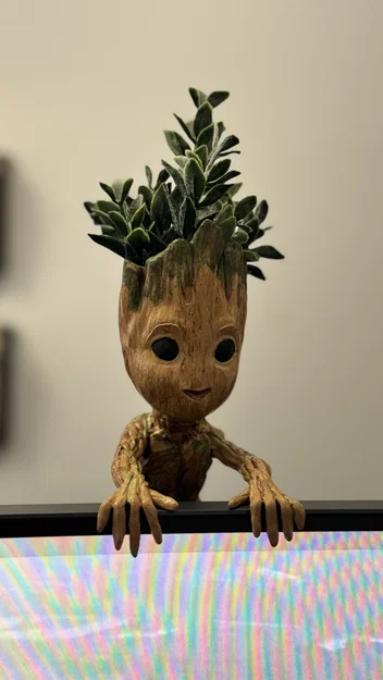 Baby Groot Monitor Hugger - Mô hình trang trí màn hình siêu dễ thương - Image 5