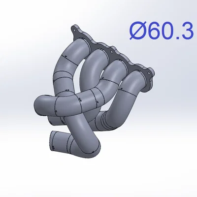 Bộ jig khung ống manifold - Hỗ trợ chế tạo cổ góp xả