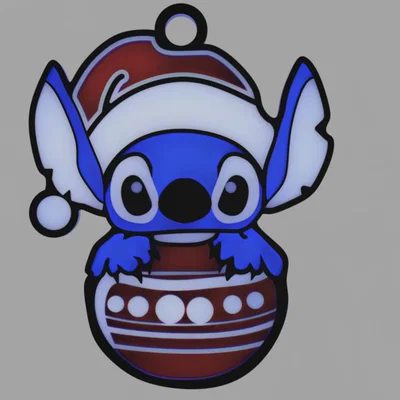Mô hình trang trí cây thông Noel hình Stitch