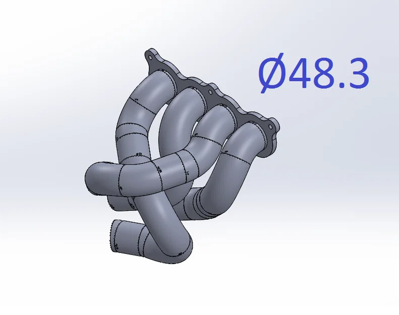 Bộ khung jig ống dẫn manifold Ø48.3 - Image 1