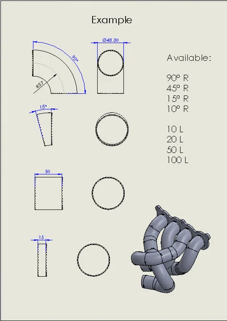 Bộ khung jig ống dẫn manifold Ø48.3 - Image 5