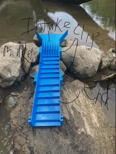 Mô hình máng đãi vàng (Sluice box) in 3D lắp ráp tiện lợi - Image 2