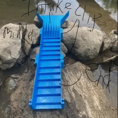 Mô hình máng đãi vàng (Sluice box) in 3D lắp ráp tiện lợi