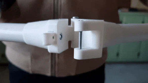 Bản lề khớp nối có chốt khóa cho ống PVC (PVC Pipe Latching Axial Hinge) - Image 2