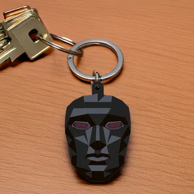 Móc khóa mặt nạ The Front Man phong cách Squid Game siêu chất