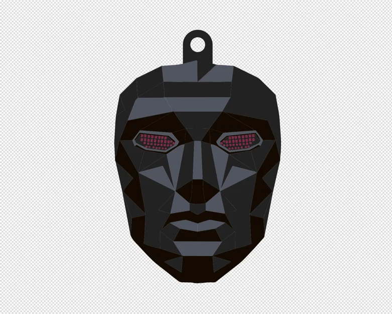 Móc khóa mặt nạ The Front Man phong cách Squid Game siêu chất - Image 3