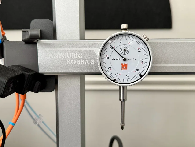 Ngàm gắn đồng hồ so cho trục X máy Anycubic Kobra 3 - Image 1