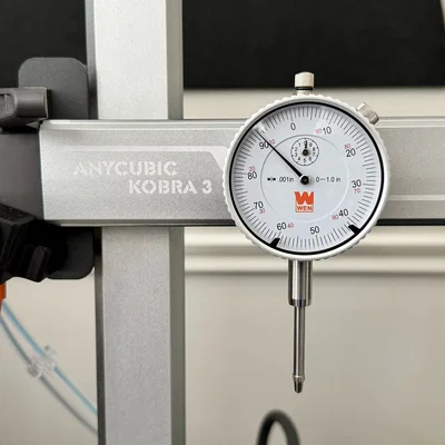 Ngàm gắn đồng hồ so cho trục X máy Anycubic Kobra 3