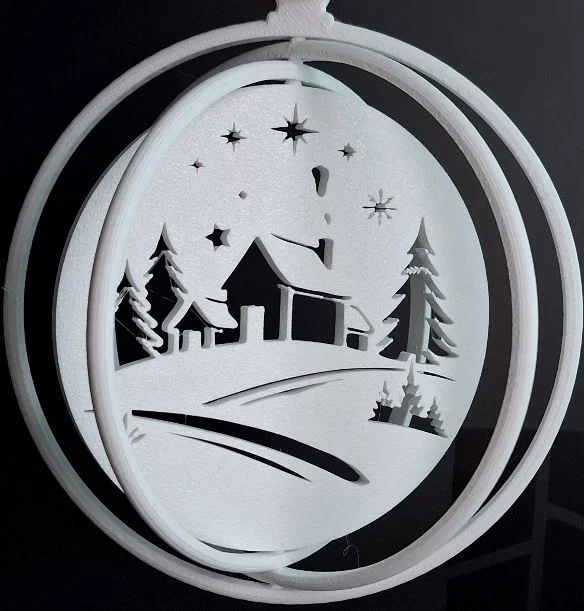 Mẫu in 3D trang trí Giáng sinh xoay chủ đề Winterland độc đáo - Image 1