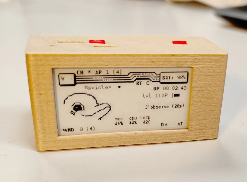 Case Pwnagotchi cho Waveshare và Pi Sugar v3 - Image 1