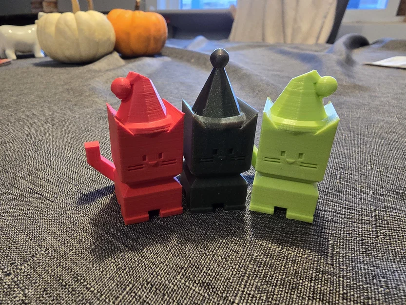 Mô hình Mèo Calicat Giáng sinh in 3D cực đáng yêu - Image 1