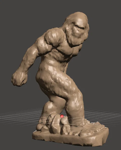 Tượng Bigfoot Sasquatch 3D - Mô hình sinh vật huyền thoại ấn tượng - Image 1