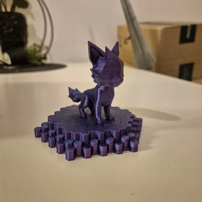 Mô hình chú sói xám đáng yêu (Grey Wolf) in 3D trang trí