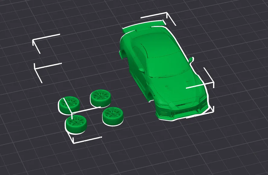 Mô hình Nissan GT-R độ chi tiết cao (High-Poly) - Image 3