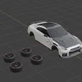 Mô hình Nissan GT-R độ chi tiết cao (High-Poly) - Thumbnail 4