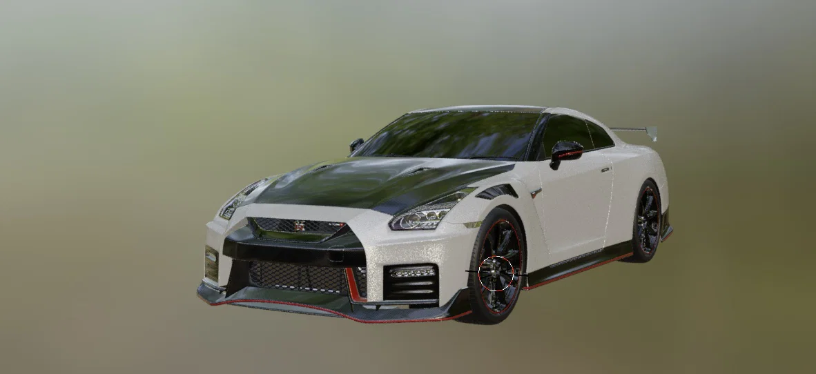 Mô hình Nissan GT-R độ chi tiết cao (High-Poly) - Image 5